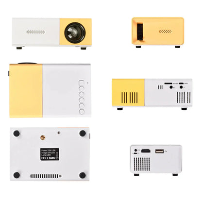 Mini Projector – 1080P Full HD Support, Portable LED Projector, 4K Video Playback, Multiple Connectivity Options 